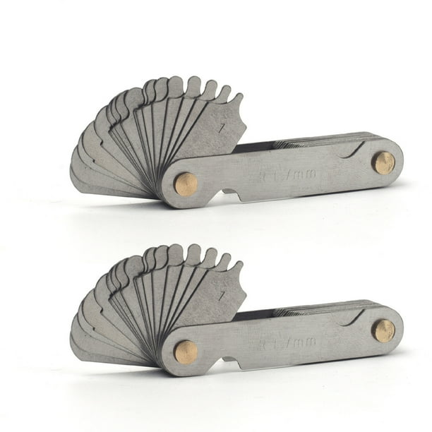Silver Metal Radius Gage Gauge Fillet Set R1-6.5mm Folding Blade Measuring Tool